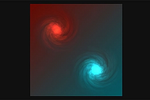 HTML5 Canvas科幻虫洞旋涡动画特效