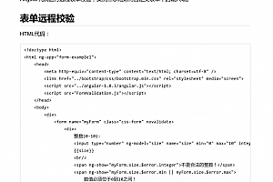 AngularJS表单进阶 中文PDF版_前端开发教程