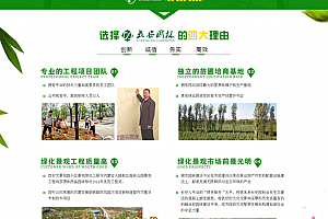 营销型绿色市政园林绿化行业网站织梦模板(带html5手机端) v1.0
