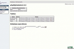 phpSQLiteAdmin v0.3 Alpha1