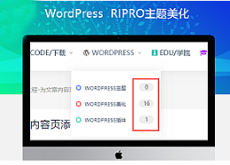 最新RIPRO主题美化-网站二级导航菜单统计文章数量牛品源码-源码下载-源码社区-zblog主题插件-PHP源码-三合一源码-直播源码-短视频源码-APP源码-即时通讯-源码-交友源码牛品源码网
