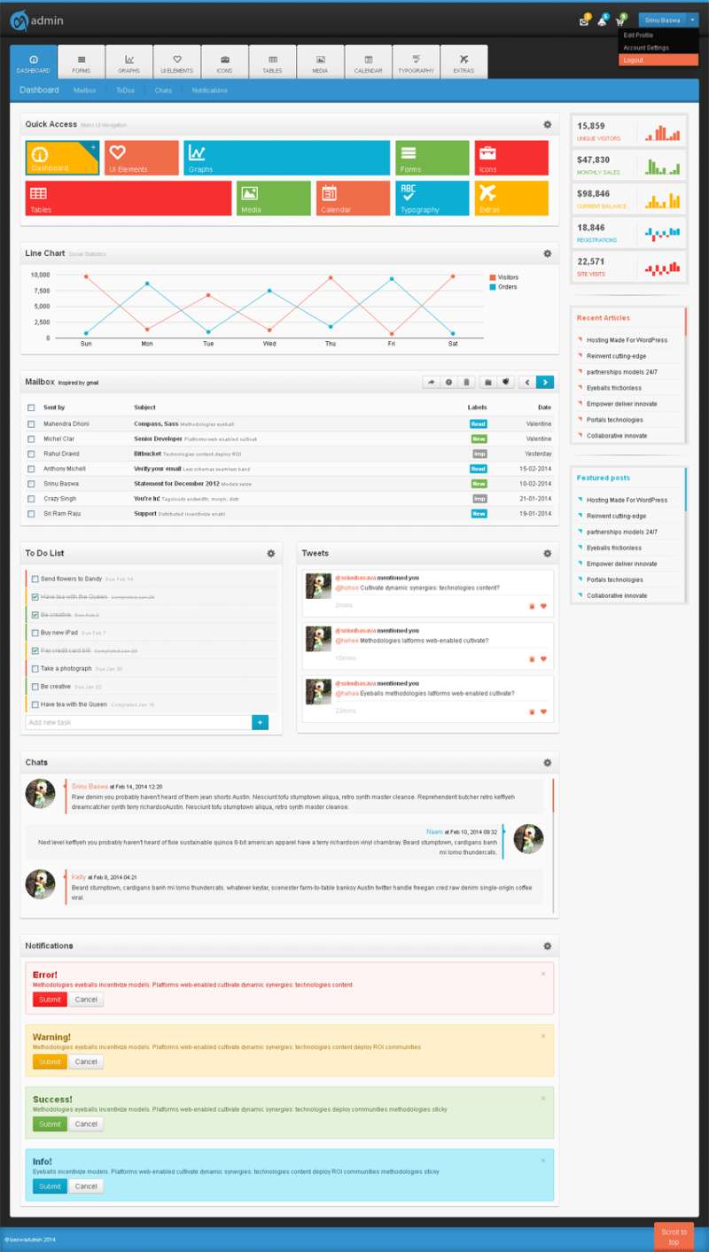 win扁平风格的bootstrap响应式网站后台管理模板下载_网站后台模板牛品源码-源码下载-源码社区-zblog主题插件-PHP源码-三合一源码-直播源码-短视频源码-APP源码-即时通讯-源码-交友源码牛品源码网