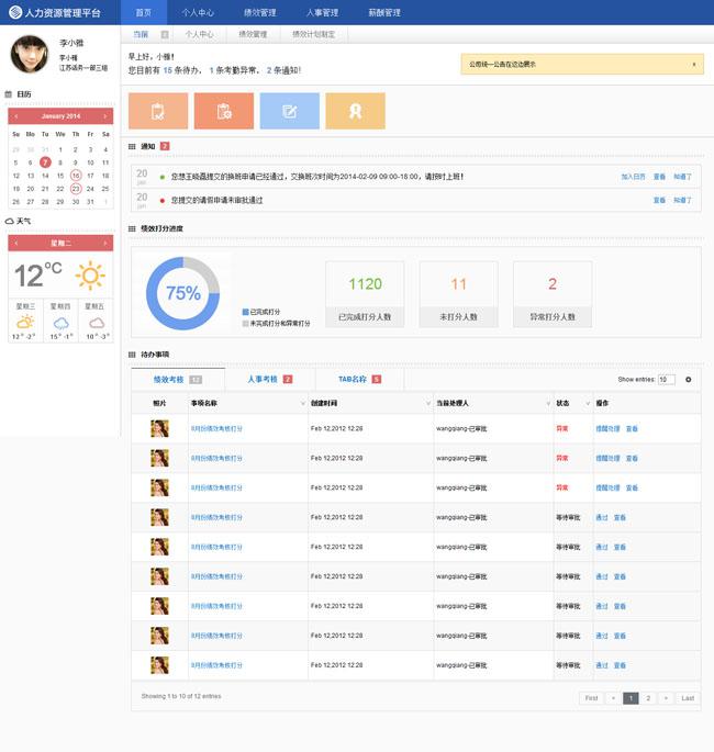 人力资源管理平台后台模板牛品源码-源码下载-源码社区-zblog主题插件-PHP源码-三合一源码-直播源码-短视频源码-APP源码-即时通讯-源码-交友源码牛品源码网
