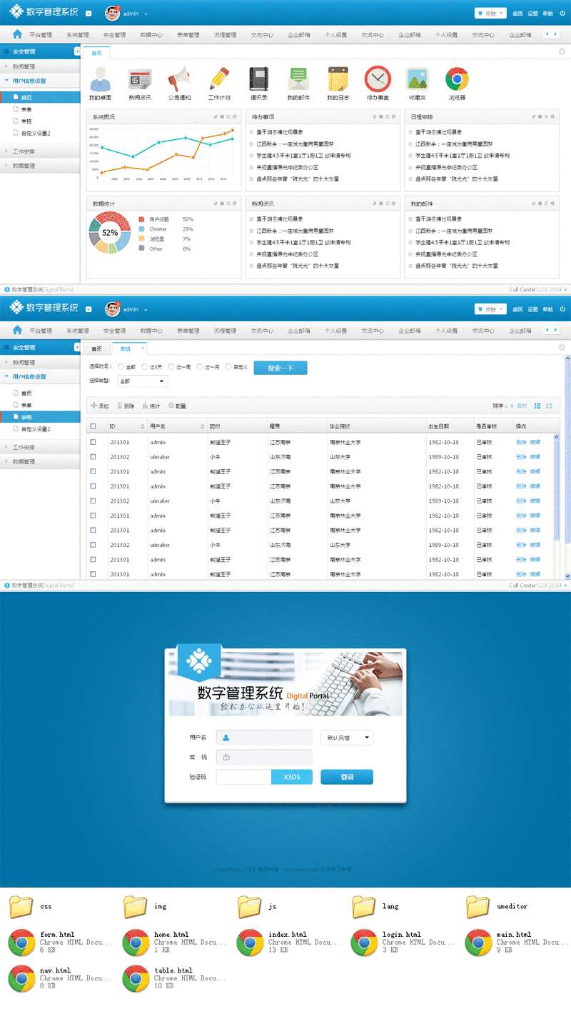 个人原创                                蓝色简洁的企业OA数字管理系统模板下载牛品源码-源码下载-源码社区-zblog主题插件-PHP源码-三合一源码-直播源码-短视频源码-APP源码-即时通讯-源码-交友源码牛品源码网