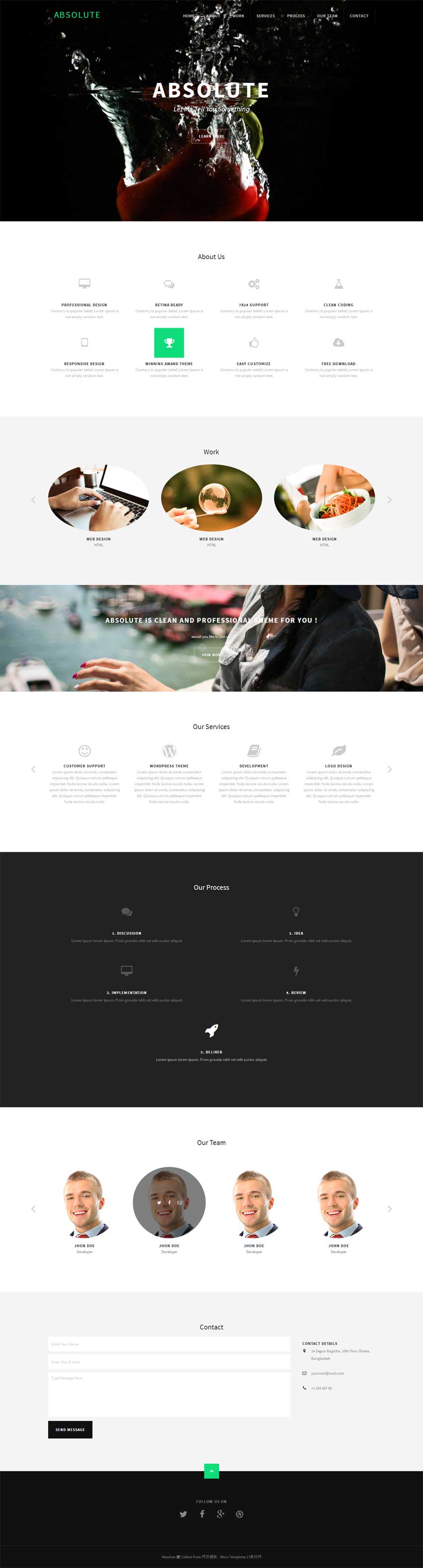 黑色的响应式html5视差滚动单页模板下载_html单页模板牛品源码-源码下载-源码社区-zblog主题插件-PHP源码-三合一源码-直播源码-短视频源码-APP源码-即时通讯-源码-交友源码牛品源码网