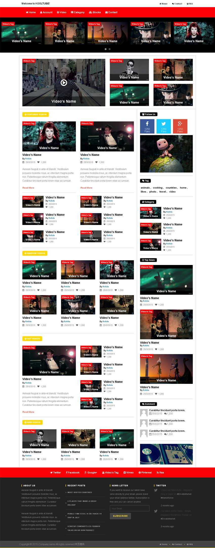 html5 css3红色国外娱乐视频网站模板源码_响应式网站模板牛品源码-源码下载-源码社区-zblog主题插件-PHP源码-三合一源码-直播源码-短视频源码-APP源码-即时通讯-源码-交友源码牛品源码网
