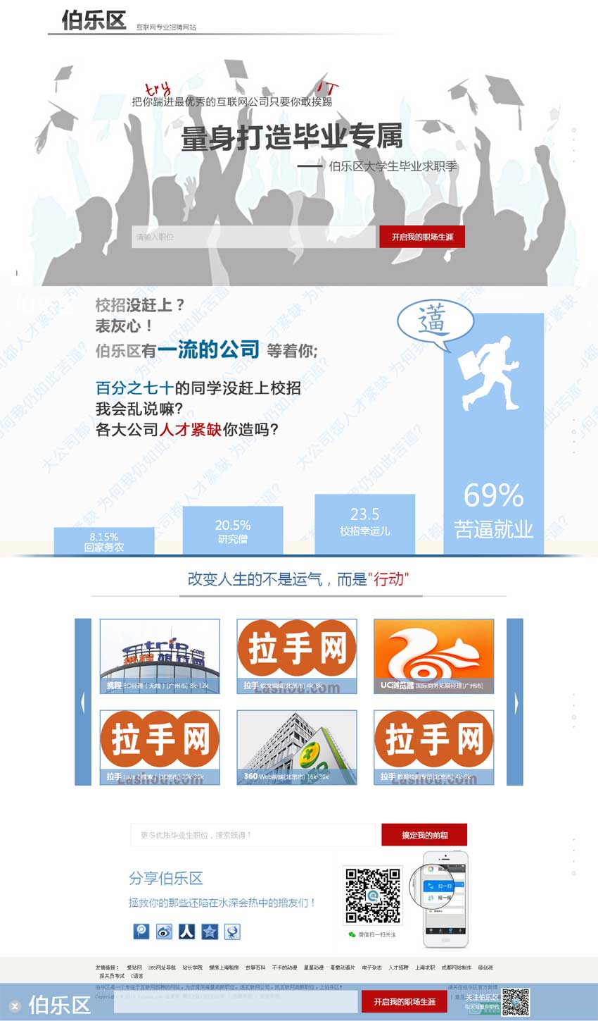 企业伯乐毕业季大学生招聘专题页模板下载_网站专题模板牛品源码-源码下载-源码社区-zblog主题插件-PHP源码-三合一源码-直播源码-短视频源码-APP源码-即时通讯-源码-交友源码牛品源码网
