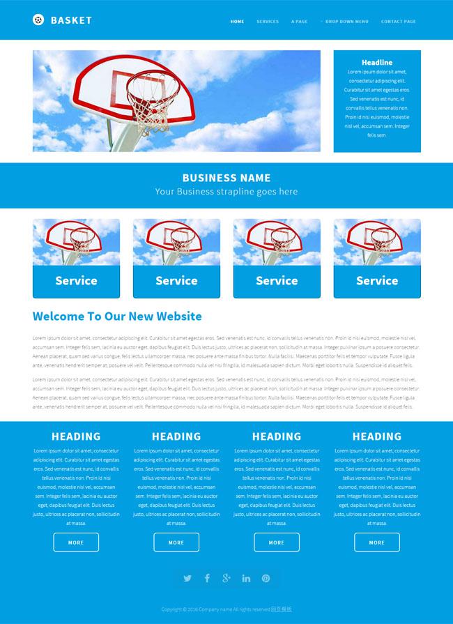 简洁蓝色风格HTML5网页模板牛品源码-源码下载-源码社区-zblog主题插件-PHP源码-三合一源码-直播源码-短视频源码-APP源码-即时通讯-源码-交友源码牛品源码网