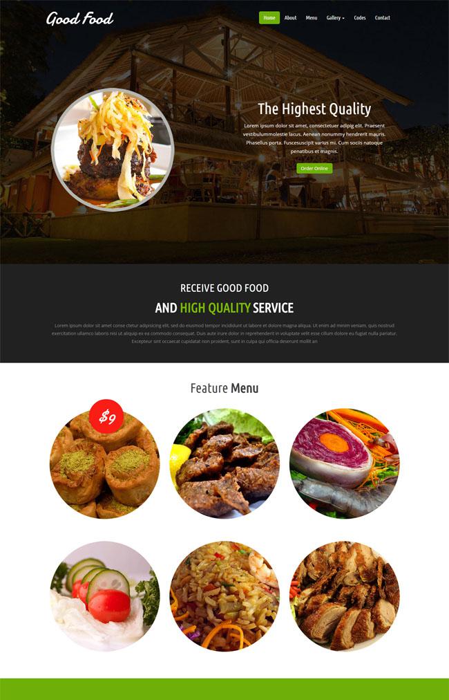 超大气HTML5美食网站模板牛品源码-源码下载-源码社区-zblog主题插件-PHP源码-三合一源码-直播源码-短视频源码-APP源码-即时通讯-源码-交友源码牛品源码网