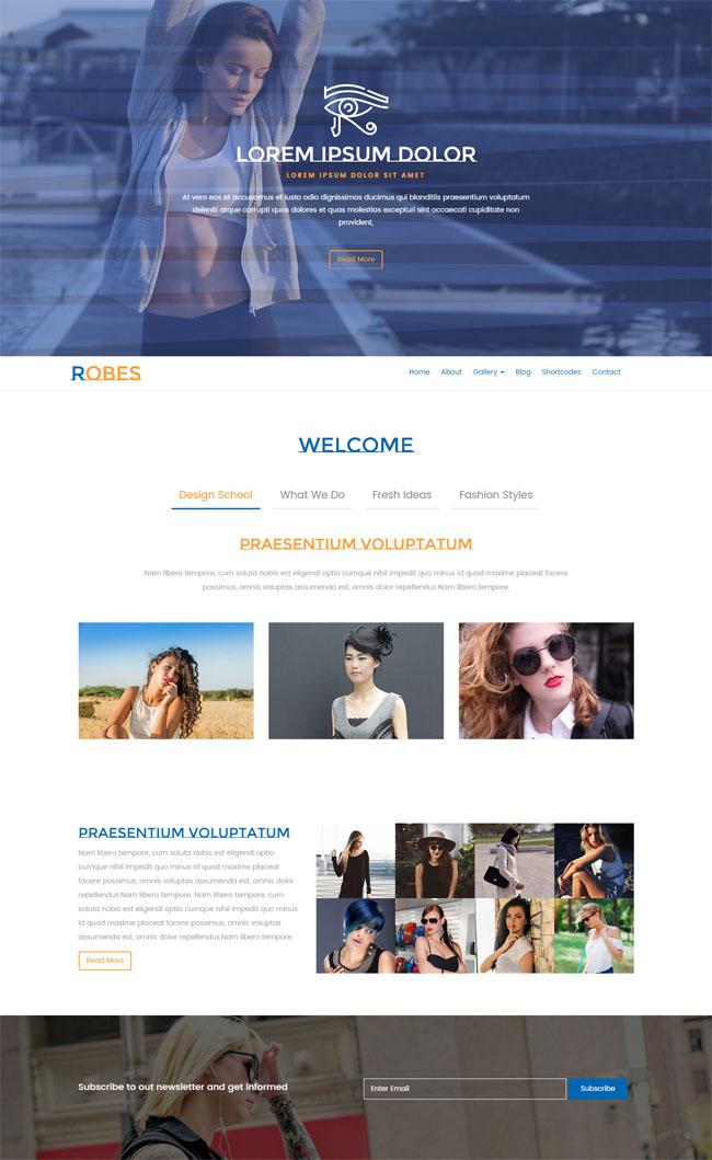 女性时尚潮流HTML5模板-牛品源码网