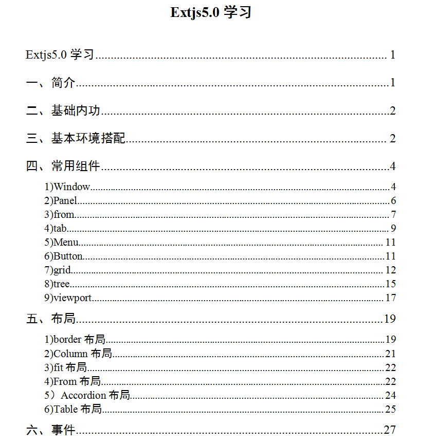 extjs5.0学习文档 中文WORD版_前端开发教程牛品源码-源码下载-源码社区-zblog主题插件-PHP源码-三合一源码-直播源码-短视频源码-APP源码-即时通讯-源码-交友源码牛品源码网