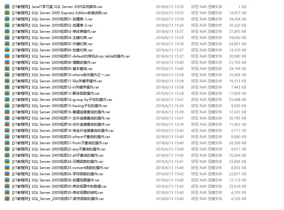 SQL Server 视频教程【30集】_数据库教程牛品源码-源码下载-源码社区-zblog主题插件-PHP源码-三合一源码-直播源码-短视频源码-APP源码-即时通讯-源码-交友源码牛品源码网