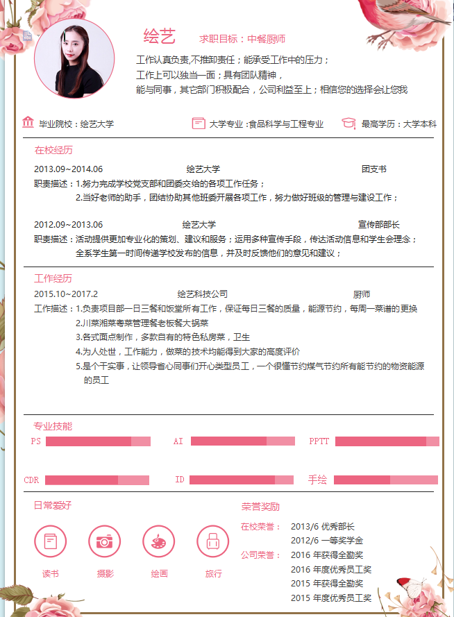 中餐厨师个人简历模板牛品源码-源码下载-源码社区-zblog主题插件-PHP源码-三合一源码-直播源码-短视频源码-APP源码-即时通讯-源码-交友源码牛品源码网
