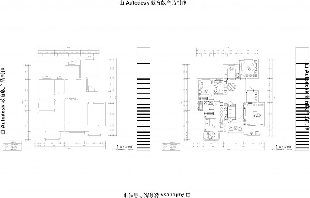 117㎡室内装饰装修设计平面家具布置图牛品源码-源码下载-源码社区-zblog主题插件-PHP源码-三合一源码-直播源码-短视频源码-APP源码-即时通讯-源码-交友源码牛品源码网