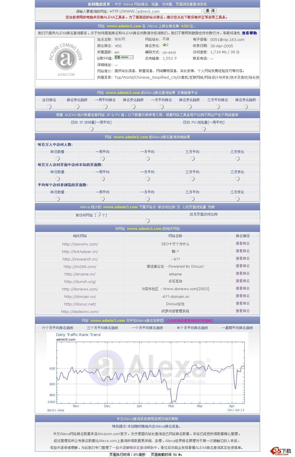 儒虎Alexa排名查询系统 v1.0牛品源码-源码下载-源码社区-zblog主题插件-PHP源码-三合一源码-直播源码-短视频源码-APP源码-即时通讯-源码-交友源码牛品源码网