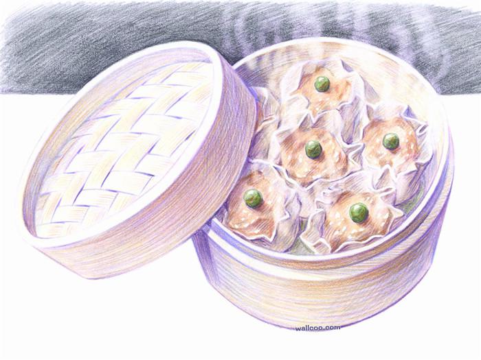 手绘一笼热气腾腾的烧麦牛品源码-源码下载-源码社区-zblog主题插件-PHP源码-三合一源码-直播源码-短视频源码-APP源码-即时通讯-源码-交友源码牛品源码网