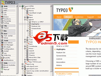 Typo3 内容管理系统 v6.2.2