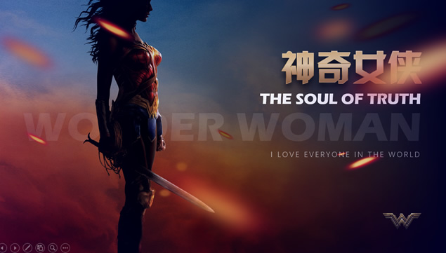 《神奇女侠》主要人物及装备介绍大电影ppt模板牛品源码-源码下载-源码社区-zblog主题插件-PHP源码-三合一源码-直播源码-短视频源码-APP源码-即时通讯-源码-交友源码牛品源码网