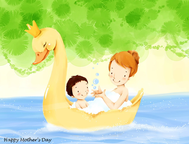 Happy mother\'s Day 卡通动漫母亲节ppt模板牛品源码-源码下载-源码社区-zblog主题插件-PHP源码-三合一源码-直播源码-短视频源码-APP源码-即时通讯-源码-交友源码牛品源码网