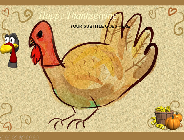 Happy Thanksgiving火鸡主题感恩节ppt模板牛品源码-源码下载-源码社区-zblog主题插件-PHP源码-三合一源码-直播源码-短视频源码-APP源码-即时通讯-源码-交友源码牛品源码网