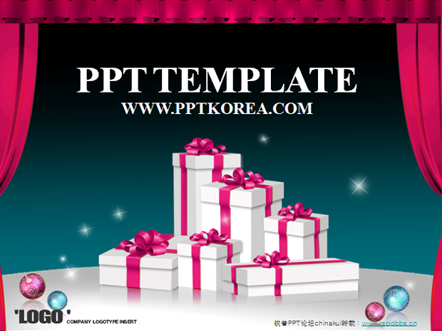舞台上的新年礼盒ppt模板牛品源码-源码下载-源码社区-zblog主题插件-PHP源码-三合一源码-直播源码-短视频源码-APP源码-即时通讯-源码-交友源码牛品源码网