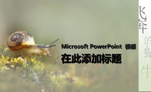 飞奔的蜗牛——蜗牛ppt模板牛品源码-源码下载-源码社区-zblog主题插件-PHP源码-三合一源码-直播源码-短视频源码-APP源码-即时通讯-源码-交友源码牛品源码网