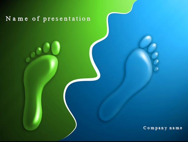 蓝绿创意立体脚印ppt模板牛品源码-源码下载-源码社区-zblog主题插件-PHP源码-三合一源码-直播源码-短视频源码-APP源码-即时通讯-源码-交友源码牛品源码网
