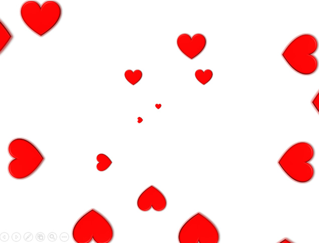 爱心像光芒一样照射出来—心动效果ppt特效牛品源码-源码下载-源码社区-zblog主题插件-PHP源码-三合一源码-直播源码-短视频源码-APP源码-即时通讯-源码-交友源码牛品源码网