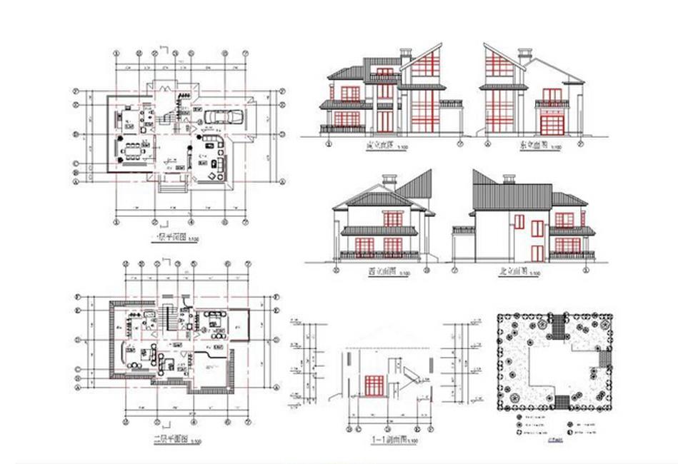 农村别墅住宅CAD图牛品源码-源码下载-源码社区-zblog主题插件-PHP源码-三合一源码-直播源码-短视频源码-APP源码-即时通讯-源码-交友源码牛品源码网
