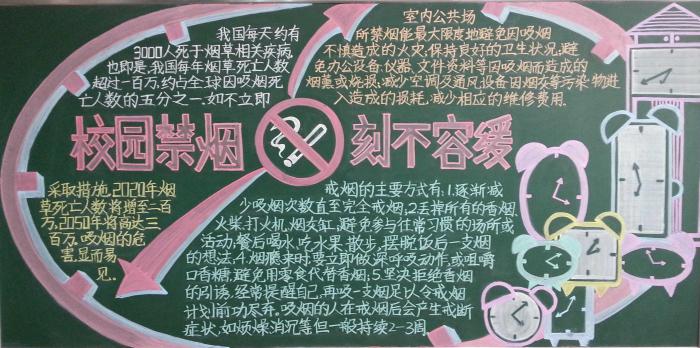 校园内禁止吸烟黑板报图片牛品源码-源码下载-源码社区-zblog主题插件-PHP源码-三合一源码-直播源码-短视频源码-APP源码-即时通讯-源码-交友源码牛品源码网