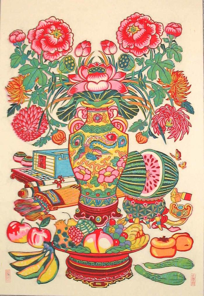武强木板年画大花瓶图案牛品源码-源码下载-源码社区-zblog主题插件-PHP源码-三合一源码-直播源码-短视频源码-APP源码-即时通讯-源码-交友源码牛品源码网