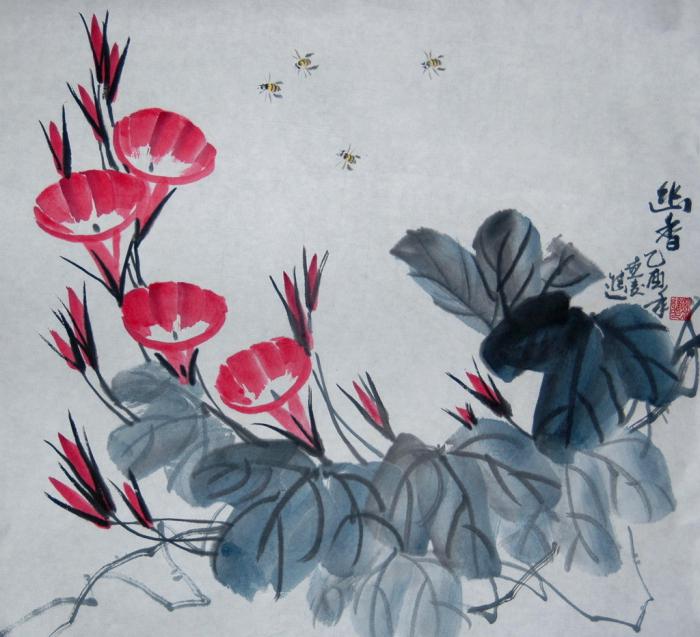 牵牛花国画图片牛品源码-源码下载-源码社区-zblog主题插件-PHP源码-三合一源码-直播源码-短视频源码-APP源码-即时通讯-源码-交友源码牛品源码网