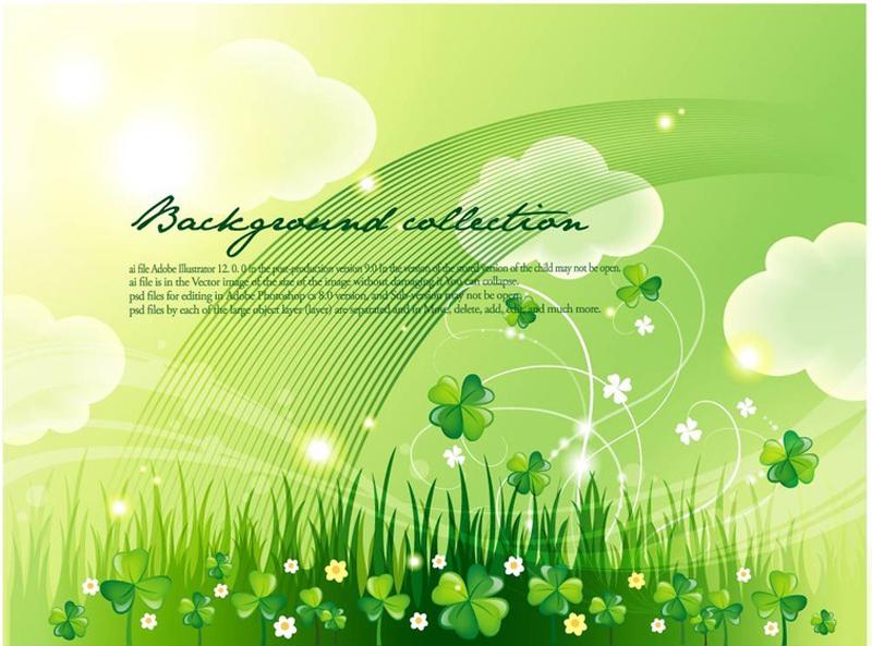 四叶草树叶花纹卡通手绘牛品源码-源码下载-源码社区-zblog主题插件-PHP源码-三合一源码-直播源码-短视频源码-APP源码-即时通讯-源码-交友源码牛品源码网