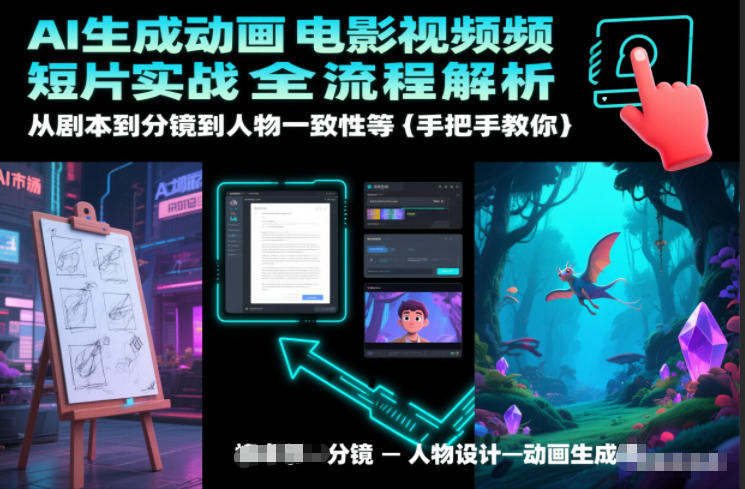 AI生成动画电影视频短片实战全流程解析，从剧本到分镜到人物一致性等手把手教你牛品源码-源码下载-源码社区-zblog主题插件-PHP源码-三合一源码-直播源码-短视频源码-APP源码-即时通讯-源码-交友源码牛品源码