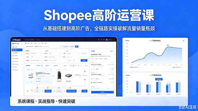 Shopee高阶运营课-2026年5月更新,从基础搭建到高阶广告,全链路实操破解流量销量瓶颈牛品源码-源码下载-源码社区-zblog主题插件-PHP源码-三合一源码-直播源码-短视频源码-APP源码-即时通讯-源码-交友源码牛品源码