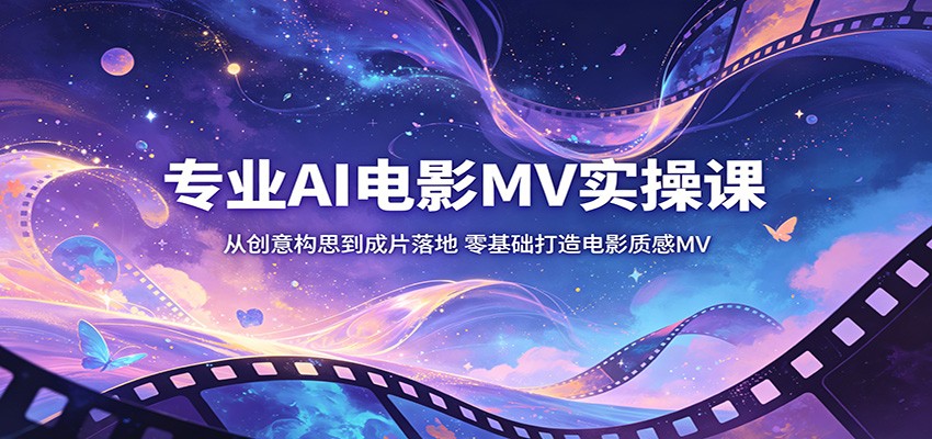 专业AI电影MV实操课:从创意构思到成片落地,零基础打造电影质感MV牛品源码-源码下载-源码社区-zblog主题插件-PHP源码-三合一源码-直播源码-短视频源码-APP源码-即时通讯-源码-交友源码牛品源码