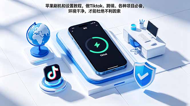 苹果刷机和设置教程,做Tiktok、跨境、各种项目必备,环境干净,才能杜绝不利因素牛品源码-源码下载-源码社区-zblog主题插件-PHP源码-三合一源码-直播源码-短视频源码-APP源码-即时通讯-源码-交友源码牛品源码