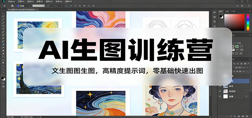 AI生图训练营：文生图图生图，高精度提示词，零基础快速出图牛品源码-源码下载-源码社区-zblog主题插件-PHP源码-三合一源码-直播源码-短视频源码-APP源码-即时通讯-源码-交友源码牛品源码