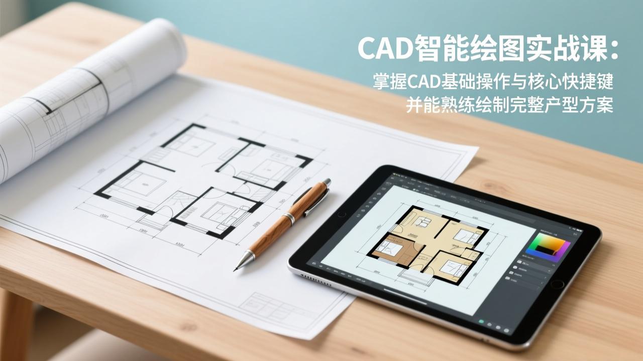 CAD智能绘图实战课:掌握CAD基础操作与核心快捷键,并能熟练绘制完整户型方案牛品源码-源码下载-源码社区-zblog主题插件-PHP源码-三合一源码-直播源码-短视频源码-APP源码-即时通讯-源码-交友源码牛品源码