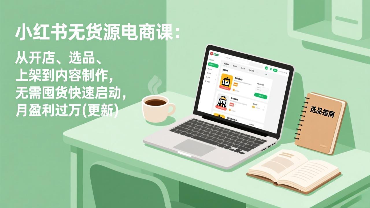 小红书无货源电商课(更新牛品源码-源码下载-源码社区-zblog主题插件-PHP源码-三合一源码-直播源码-短视频源码-APP源码-即时通讯-源码-交友源码牛品源码