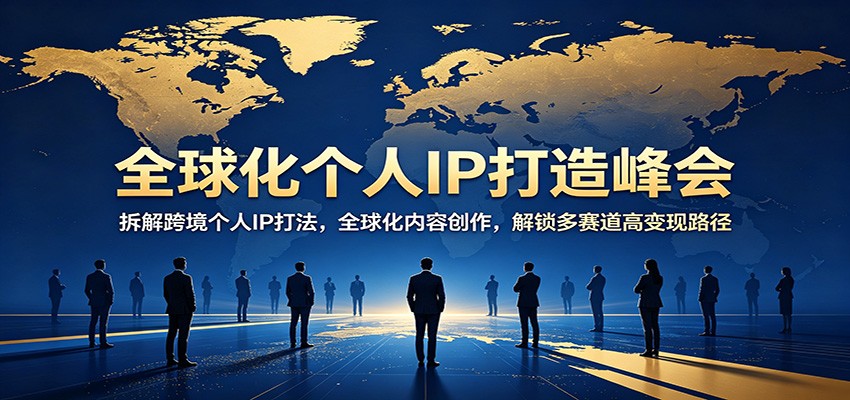 全球化个人IP打造峰会:拆解跨境个人IP打法,全球化内容创作,解锁多赛道高变现路径牛品源码-源码下载-源码社区-zblog主题插件-PHP源码-三合一源码-直播源码-短视频源码-APP源码-即时通讯-源码-交友源码牛品源码