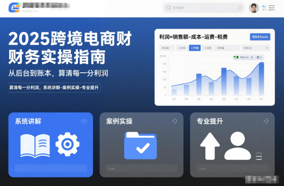 2025跨境电商财务实操指南,从后台到账本,算清每一分利润,系统讲解-案例实操-专业提升牛品源码-源码下载-源码社区-zblog主题插件-PHP源码-三合一源码-直播源码-短视频源码-APP源码-即时通讯-源码-交友源码牛品源码