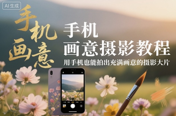 手机画意摄影教程,用手机也能拍出充满画意的摄影大片牛品源码-源码下载-源码社区-zblog主题插件-PHP源码-三合一源码-直播源码-短视频源码-APP源码-即时通讯-源码-交友源码牛品源码