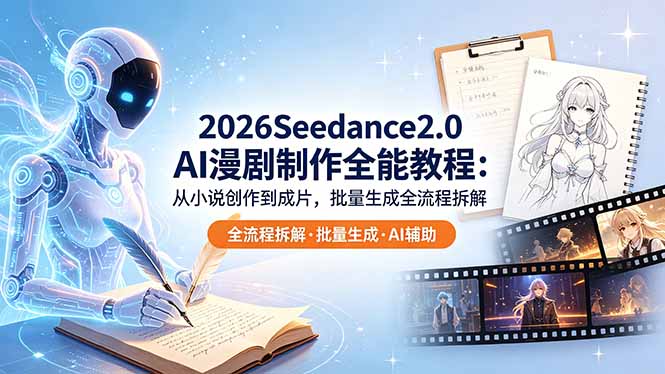 2026Seedance2.0 AI制作全能教程:从小说创作到成片,批量生成全流程拆解牛品源码-源码下载-源码社区-zblog主题插件-PHP源码-三合一源码-直播源码-短视频源码-APP源码-即时通讯-源码-交友源码牛品源码
