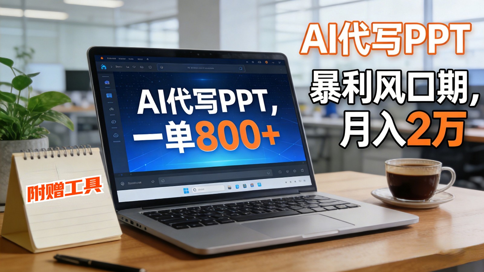 AI 代写做 PPT!一单狂赚 800+,风口期月入 2 万(工具 + 提示词直接送)牛品源码-源码下载-源码社区-zblog主题插件-PHP源码-三合一源码-直播源码-短视频源码-APP源码-即时通讯-源码-交友源码牛品源码