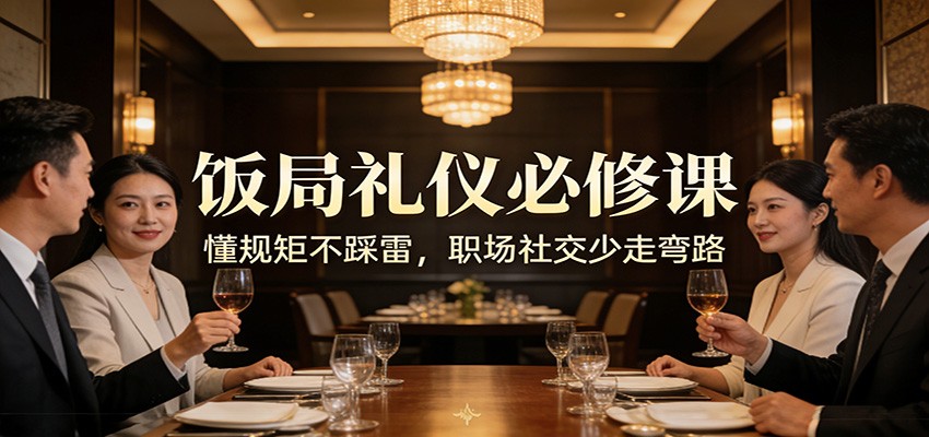 公众号收费文章:《饭局礼仪必修课:懂规矩不踩雷,职场社交少走弯路》牛品源码-源码下载-源码社区-zblog主题插件-PHP源码-三合一源码-直播源码-短视频源码-APP源码-即时通讯-源码-交友源码牛品源码