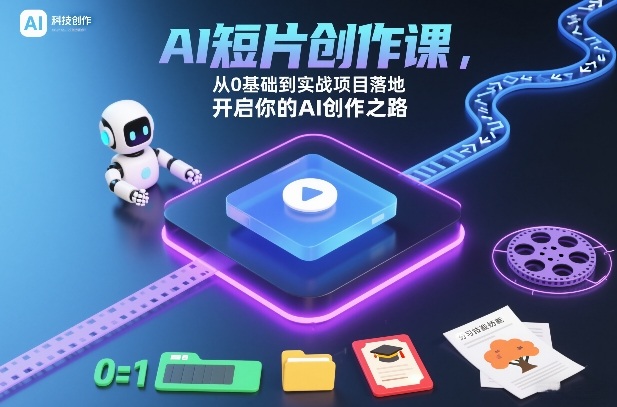AI短片创作课,从0基础到实战项目落地,开启你的AI创作之路(更新0411)牛品源码-源码下载-源码社区-zblog主题插件-PHP源码-三合一源码-直播源码-短视频源码-APP源码-即时通讯-源码-交友源码牛品源码