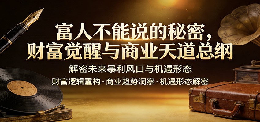 富人不能说的秘密,财富觉醒与商业天道总纲,解密未来暴利风口与机遇形态牛品源码-源码下载-源码社区-zblog主题插件-PHP源码-三合一源码-直播源码-短视频源码-APP源码-即时通讯-源码-交友源码牛品源码