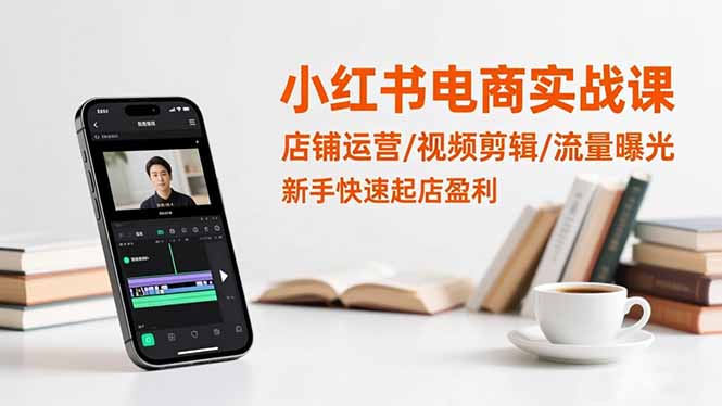 小红书电商实战课:店铺运营/视频剪辑/流量曝光,新手快速起店盈利牛品源码-源码下载-源码社区-zblog主题插件-PHP源码-三合一源码-直播源码-短视频源码-APP源码-即时通讯-源码-交友源码牛品源码
