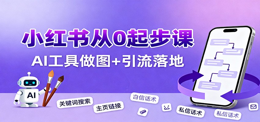 小红书引流从0起步，养号、内容发布、运营、AI工具做图，引流落地牛品源码-源码下载-源码社区-zblog主题插件-PHP源码-三合一源码-直播源码-短视频源码-APP源码-即时通讯-源码-交友源码牛品源码